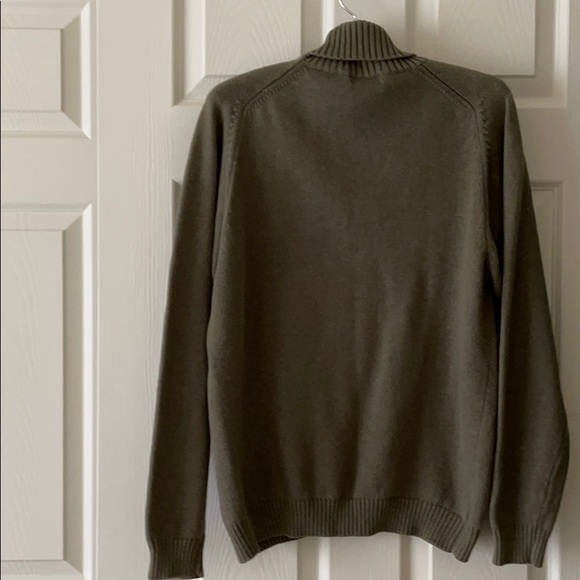 Brooks Sport Moss Green Turtleneck Sweater Size M - Picture 2 of 8